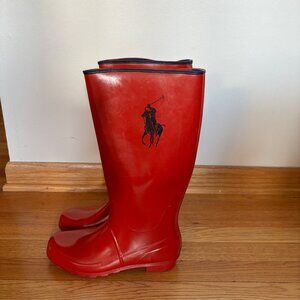 Polo Ralph Lauren Raining Boots Size 9